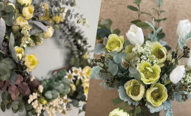 アーティフィシャルフラワーを使ったフラワーアレンジメント教室